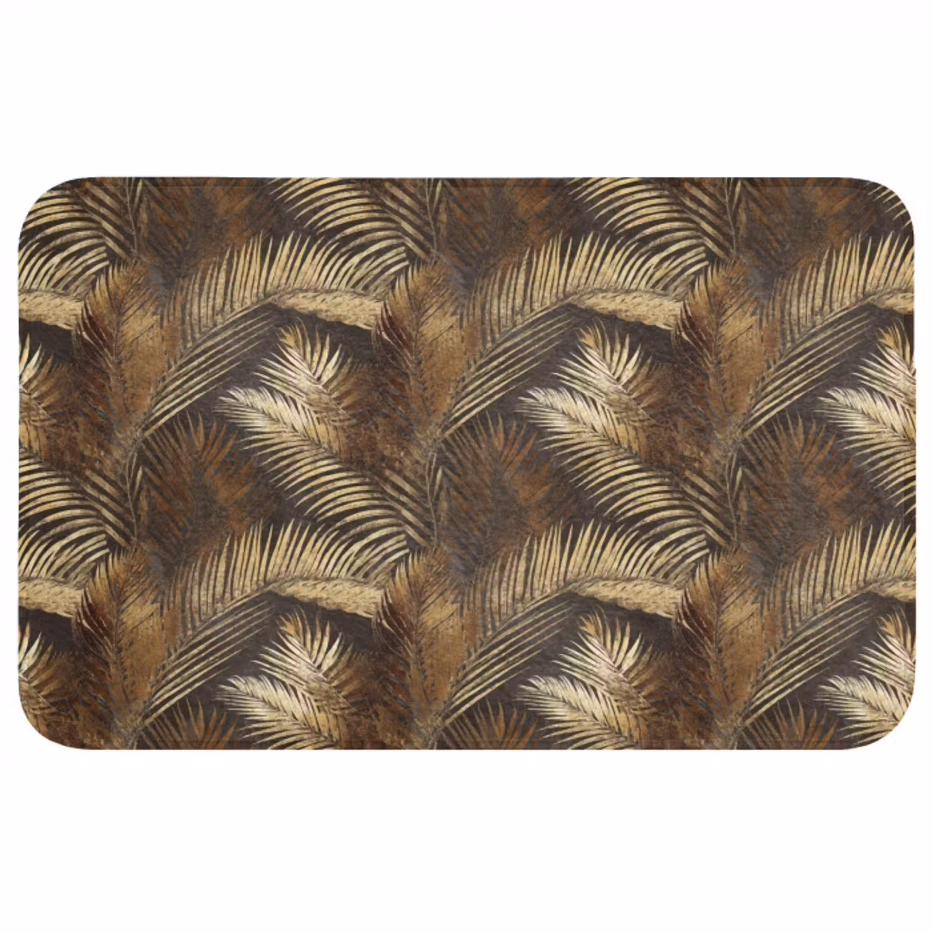 Tropisch - Bladeren - Goud Badmat middel 997 -3d
