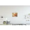 Close up - Oranje - Iris textielposter latten blank klein -kinderkamer