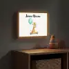 Giraf - Baby - Dieren - Blauwe ballon Light Box met batterij (Wandlamp kind) middel -sfeer5_kind