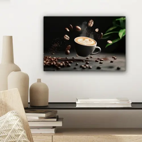 Cappuccino - Kop - Bonen - Bruin canvas 2cm klein -sfeer6