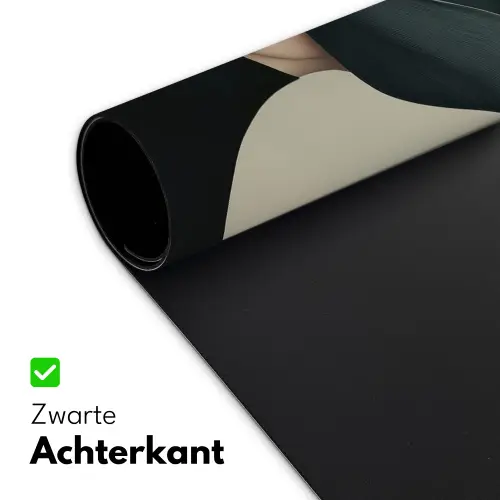 Vrouw - Groen - Hoed Muismat XXL klein -sfeer2