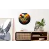 Specerijen - Mix - Hartvorm - Zwart Wandcirkel aluminium klein -kantoor