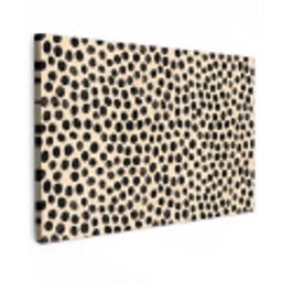 Stippen - Patroon - Zwart Tuinposter op houten frame 2 cm dik klein 845 -3d