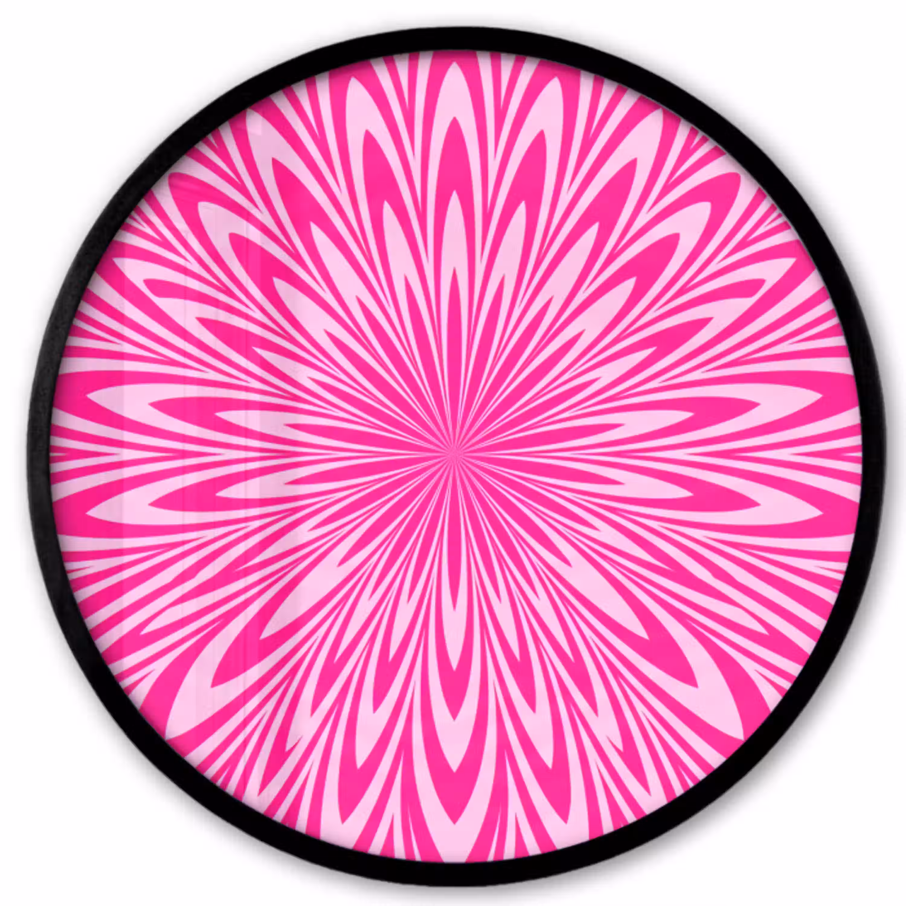 Patroon - Optisch - Roze Fotolijst rond zonder passe partout klein -3d