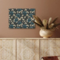 Botanisch - Bloemen - Blauw PET vilt klein 837 -sfeer4