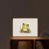 Kikker - Groen - Waterverf - Dieren - Jongen - Meisje Light Box met batterij (Wandlamp kind) middel -sfeer1_kind