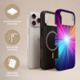 Abstract - Light - Burst - Modern - Colorful Toughcase MagSafe Apple iPhone 17 Pro Max klein -USP_Lagen_NL