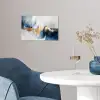 Goud - Blauw - Watercolor - Kunst - Modern poster papier klein -sfeer3
