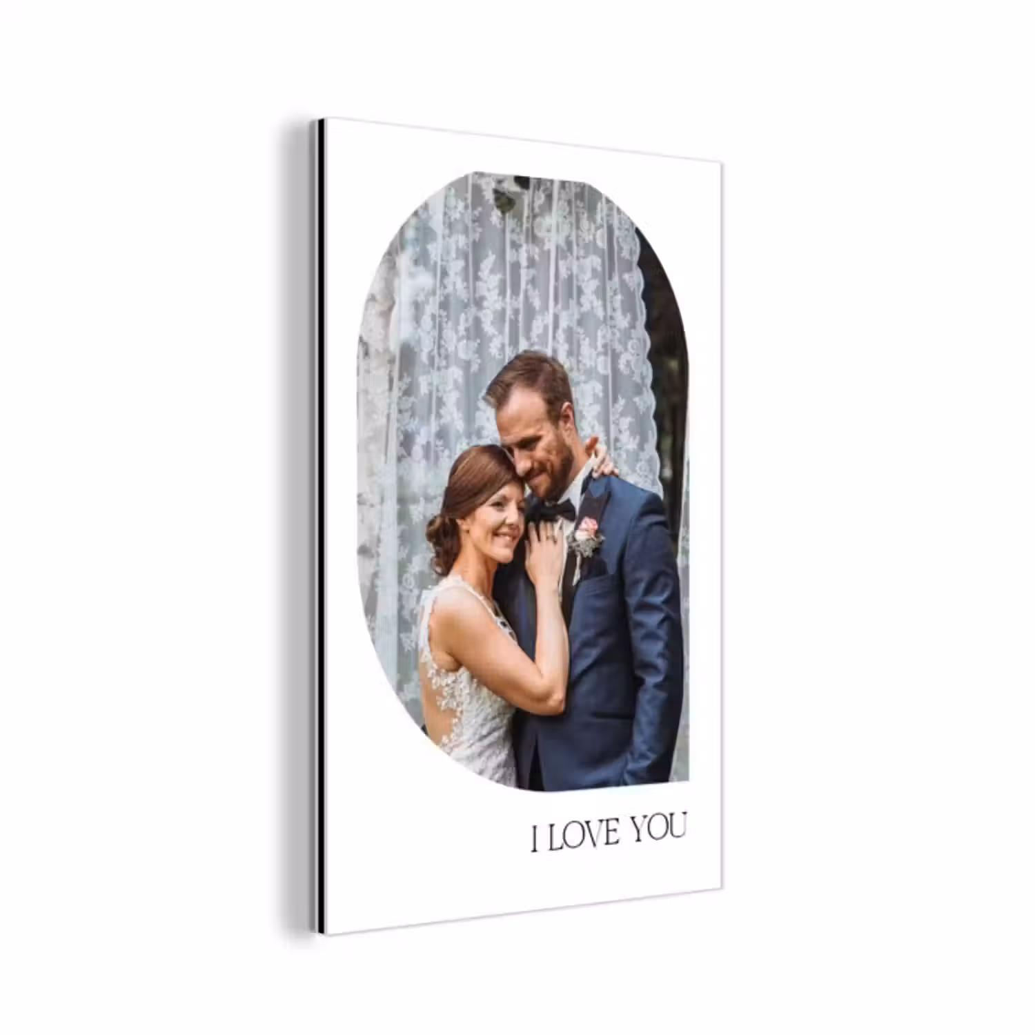 Aluminium schilderij - I Love You - Beeld