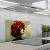 Vrouw - Appels - Rood - Bladeren keuken achterwand spatscherm klein -3d_schuin