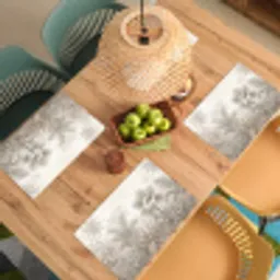 Jungle - Tropisch - Natuur -Vintage - Beige Placemat vinyl groot -zzsfeer5_Kitchenyeah-website