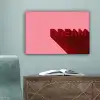 Dream - 3D - Rood - Roze canvas 2cm klein -sfeer4