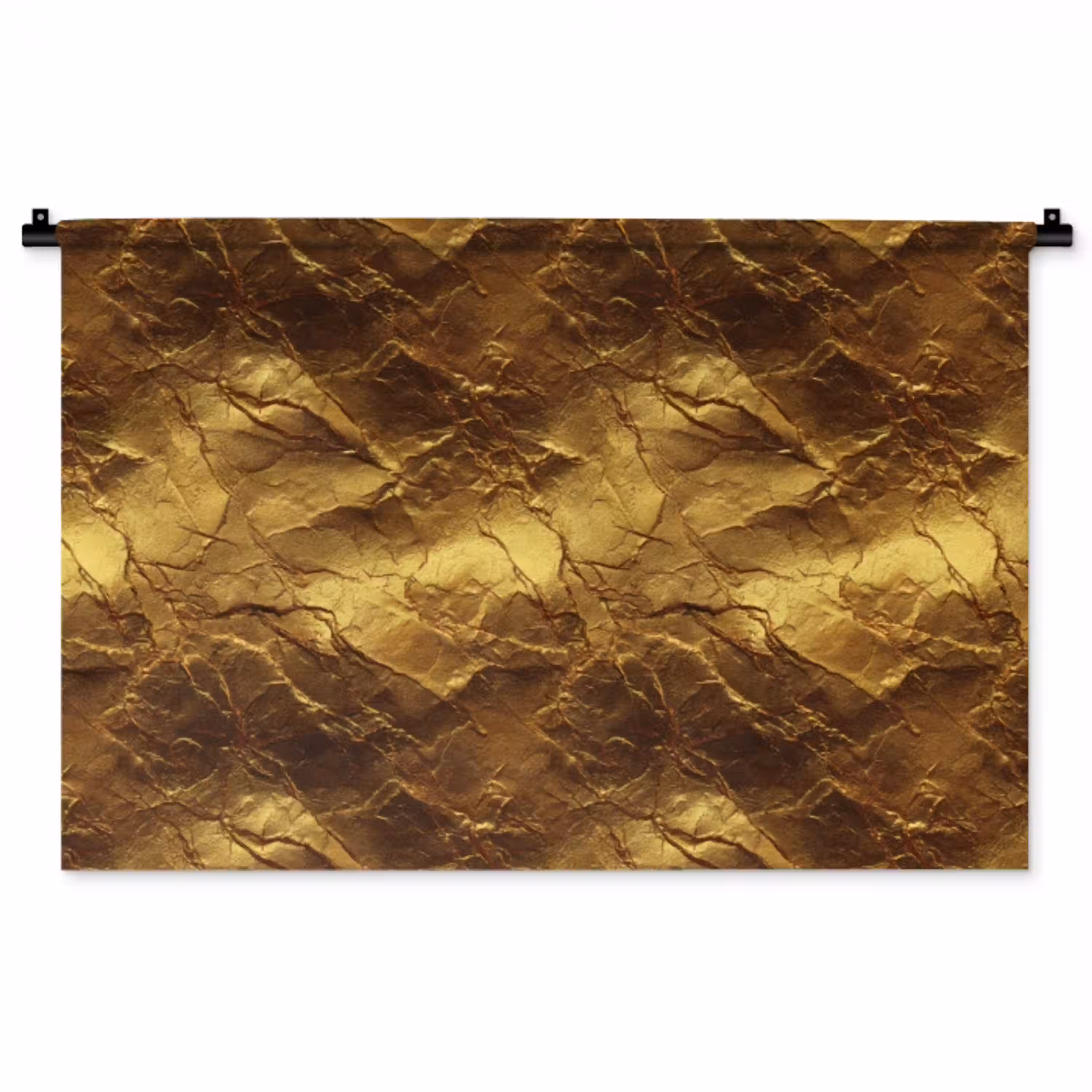 Bladgoud - Textuur  - Goud Wandkleed katoen middel 269 -zz3d