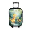 Dino - Schildpad - Jungle Kinderkoffer - Zwart klein -3d