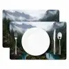 Waterval - Bomen - Bergen Placemat vinyl groot -zzsfeer2_Kitchenyeah-website