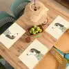 Hond - Zonnebril - Sjaal Placemat vinyl groot -zzsfeer5_Kitchenyeah-website