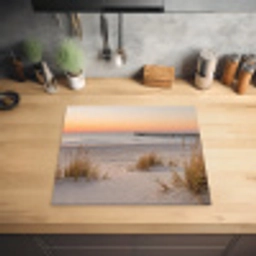 Pier - Zonsondergang - Strand Inductie beschermer vinyl 3mm middel -sfeer5