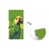 Papegaai - Groen - Snavel - Abstract fotobehang vinyl groot -3d