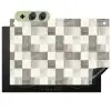 Patroon - Dambord - Houtnerf Inductie beschemer met haakjes klein 777 -3d