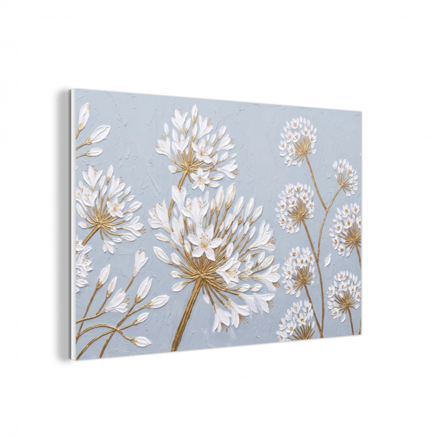 Illustratie - Bloemen - Blauw forex 5mm xxl -3d