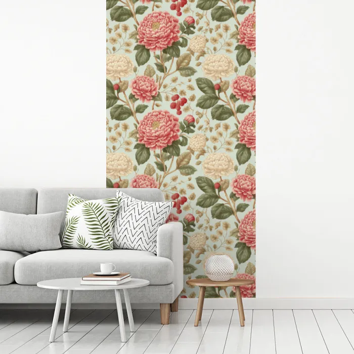 Klassiek - Botanisch - Veelkleurig fotobehang vinyl groot 64 -woonkamer