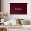 Bordeaux - Nice - minimalistisch Wandkleed katoen middel -sfeer1