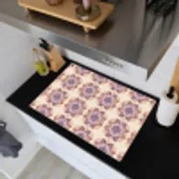 Klassiek - Patroon - Paars Inductie beschemer met haakjes klein 777 -sfeer1