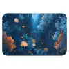 Koraalrif - Vissen - Oceaan - Blauw Badmat klein -3d
