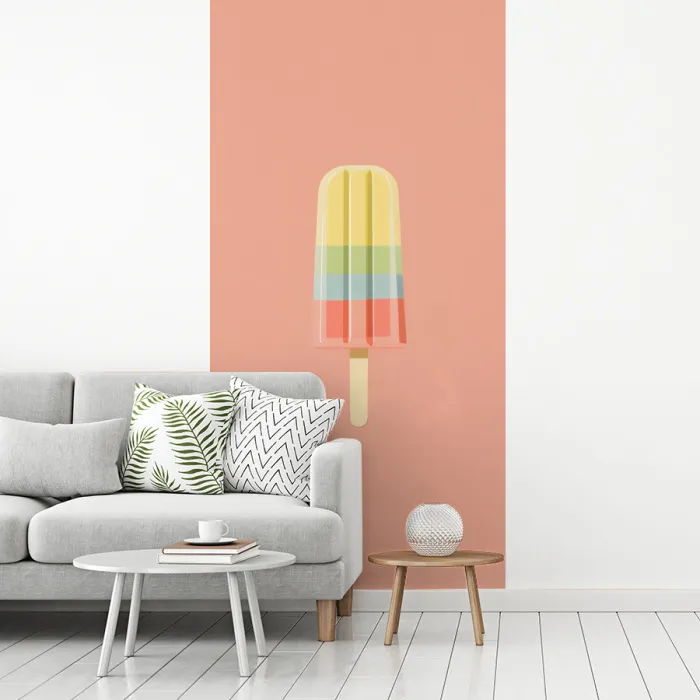 Waterijsje - Pasteltinten - Minimalistisch fotobehang vinyl groot -woonkamer