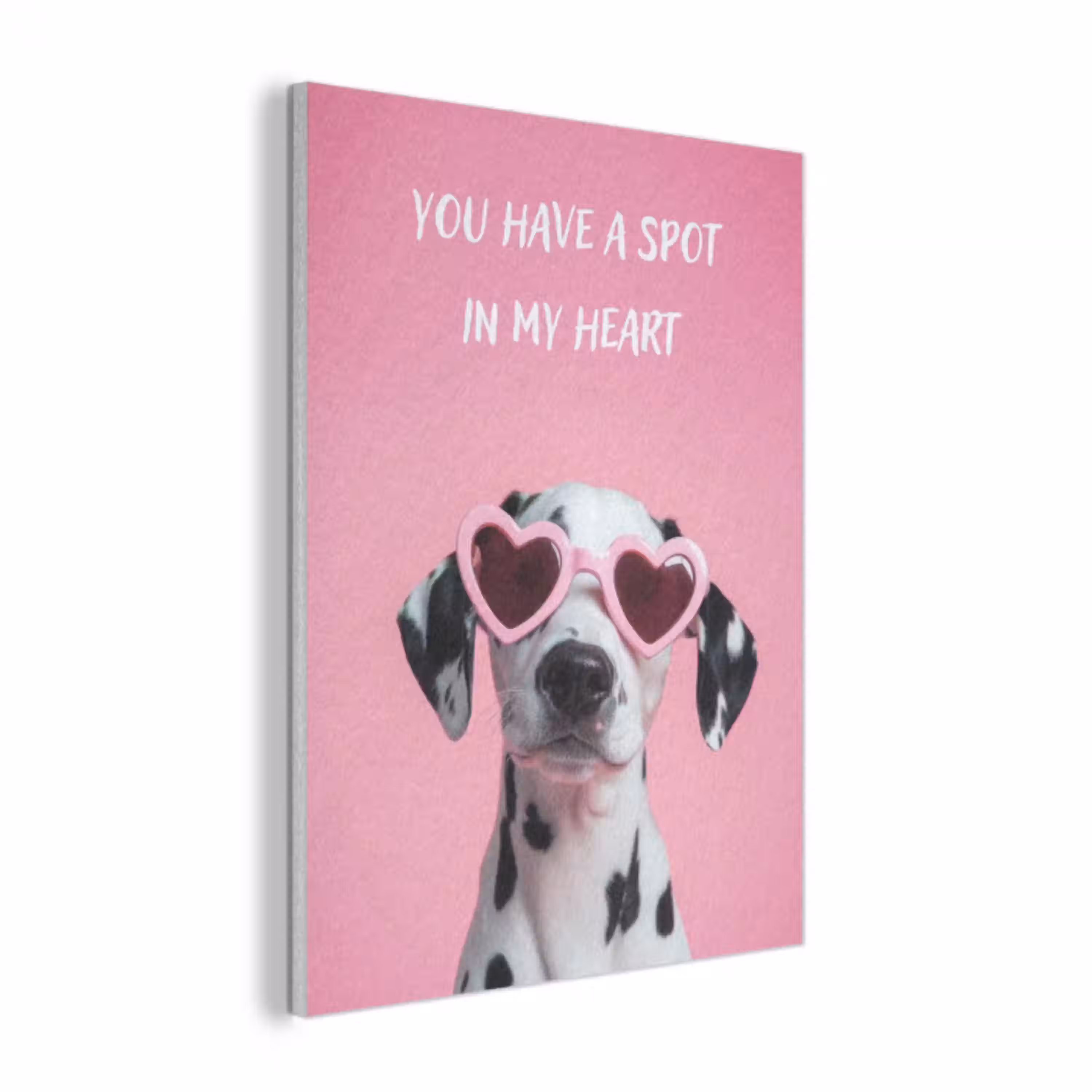 Hartjes - Hond - Valentijn - Roze PET vilt klein -3d