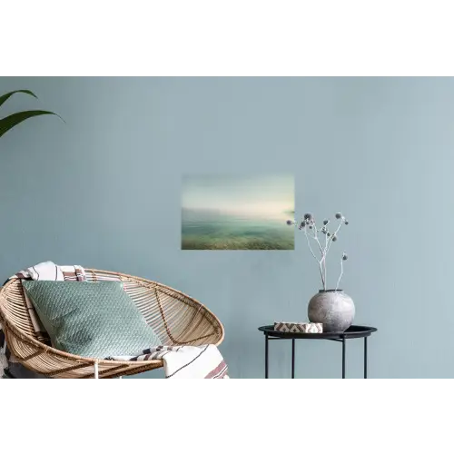 Zee - Horizon - Blauw - Mist Muursticker klein -plant