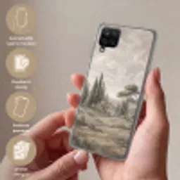 Vallei - Bos - Natuur - Groen Telefoonhoesje Samsung Galaxy A12 klein -sfeer3_NL