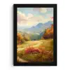 Landschap - Illustratie - Natuur fotolijst zwart zonder passe partout klein -3d