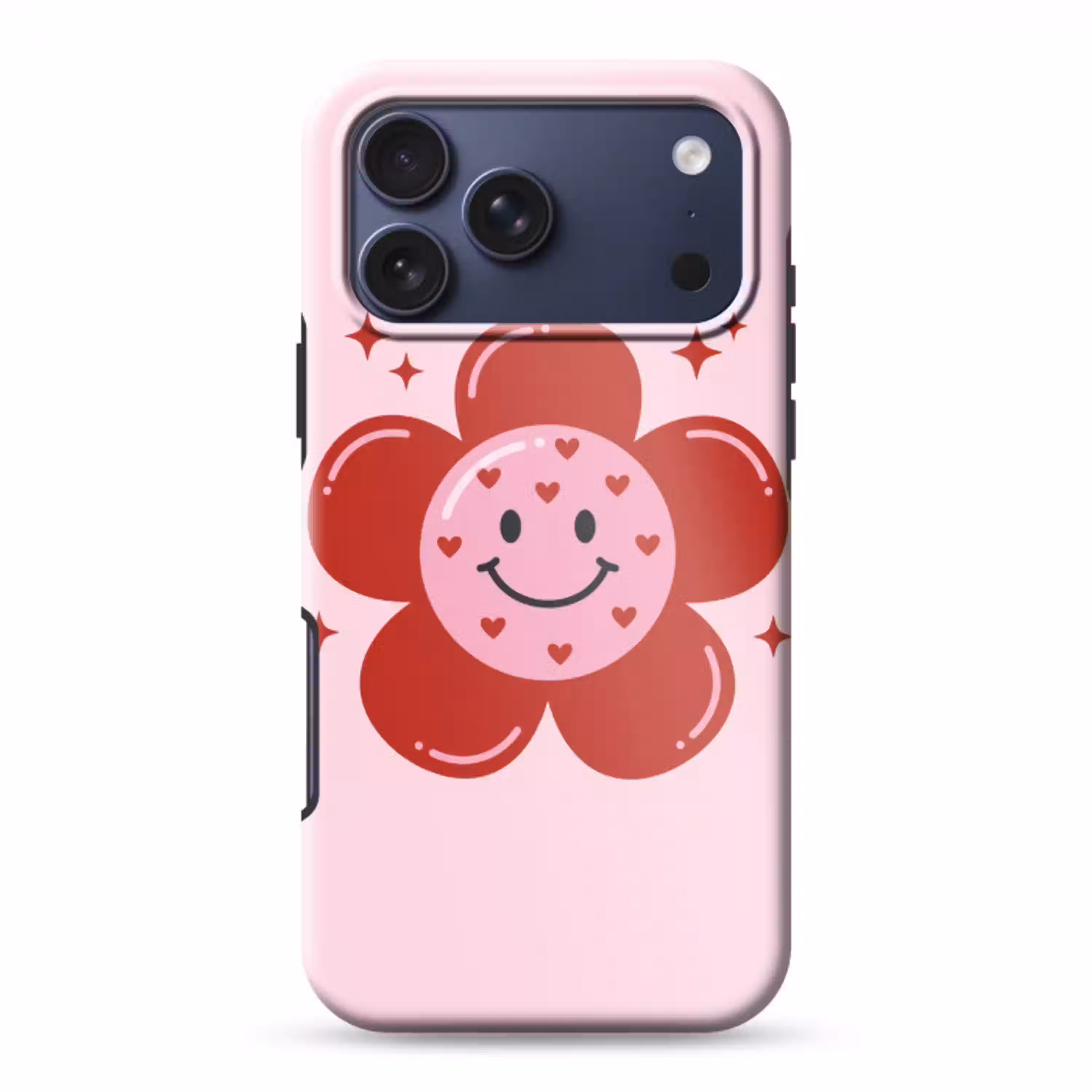 Bloem - Roze - Hartjes Toughcase MagSafe Apple iPhone 17 Pro Max klein -3d