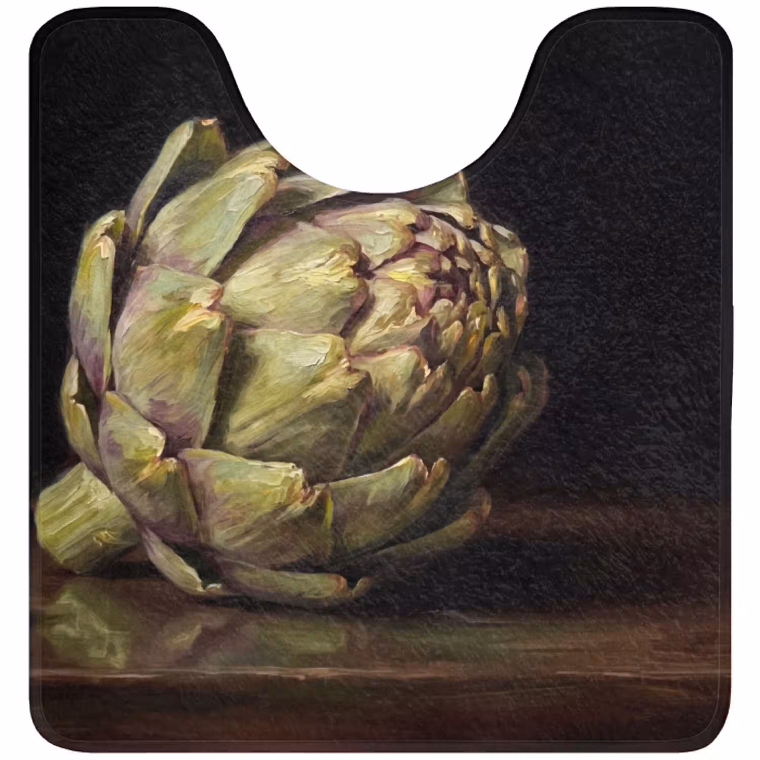 Artichok - Eten - Klassiek WCmat U-uitsnede middel -3d