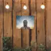 Boeddha hoofd - Buddha - Lucht - Spiritueel - Meditatie tuinposter los doek klein -sfeer1
