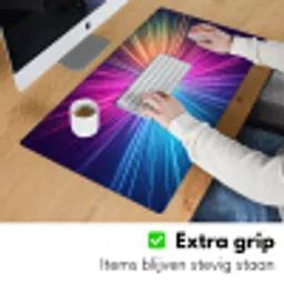Abstract - Light - Burst - Modern - Colorful Muismat XXL klein -sfeer3