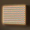 Retro - Disco - Golven - Kleur Light Box met batterij (Wandlamp) middel 907 -z3d_website