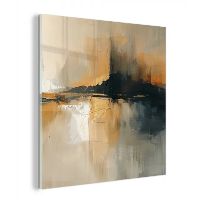 Modern - Abstract - Goud - Zwart plexiglas 5mm klein -z3d