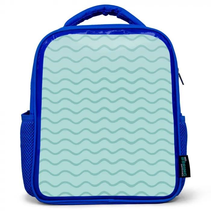 Zee - Dieren - Bluewave - Blauw Kinderrugzak - Blauw middel 862 -3d