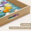 Mozaïek - Veld - Tulpen - Kleurrijk Dienblad Rechthoek middel -USP_HandgreepNL