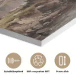 Berglandschap - Meer - Bergen - Vallei - Klassiek PET vilt klein -closeup_DE