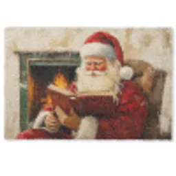 Kerst - Kerstman - Winter - Open Haard Deurmat klein -zkaufland3d
