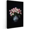 Bloemen - Roze - Tulpen - Vaas canvas 2cm klein -z3d