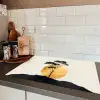 Zwarte boom - Gouden cirkel - Heuvel Inductie beschermer vinyl 3mm klein -sfeer3