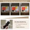 Kunst - Mondriaan - Oude meesters - Compositie 2 Light Box met batterij (Wandlamp) middel -USP_dimbaarNL