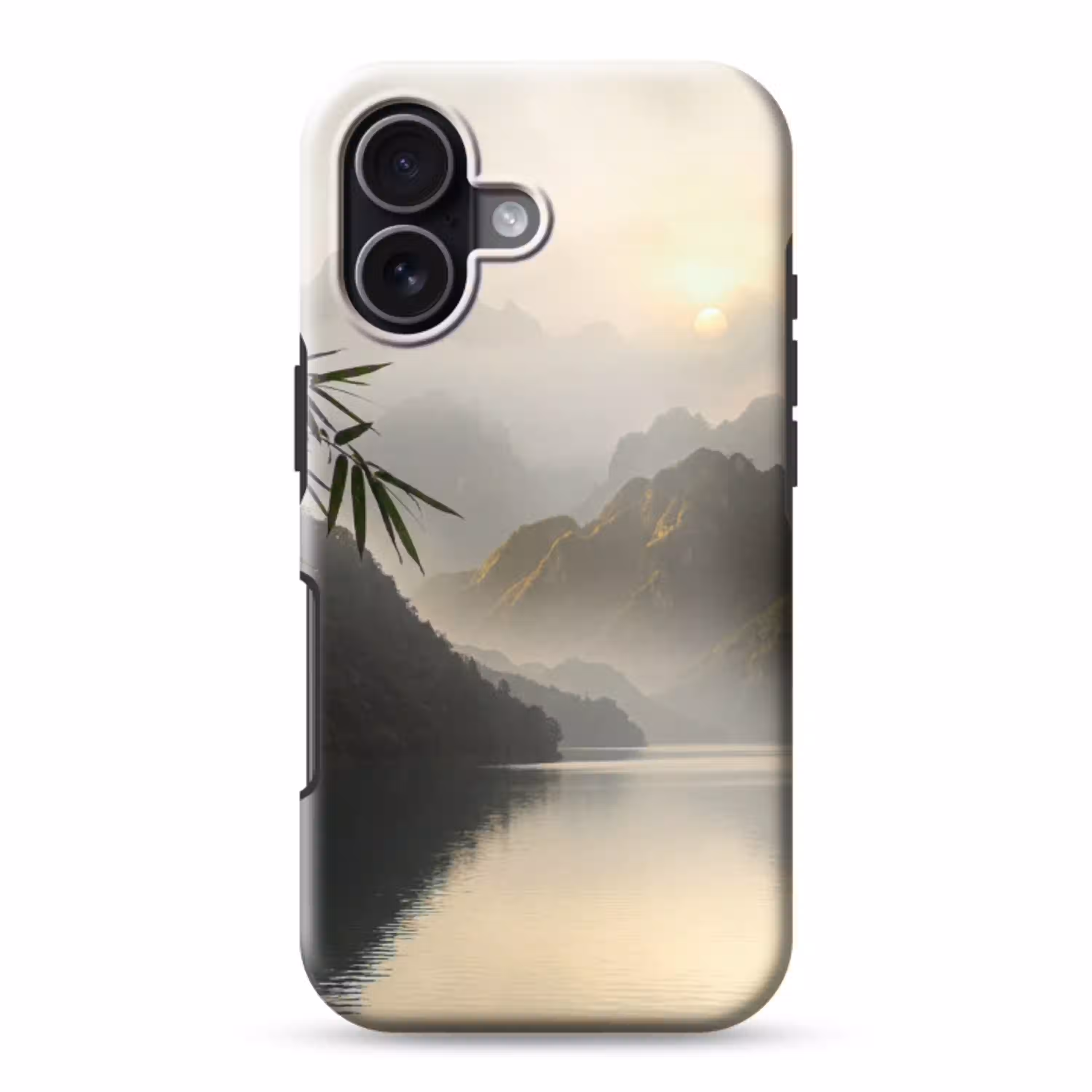 Bergen - Water - Mist - Natuur - Landschap Toughcase MagSafe Apple iPhone 17 klein -3d