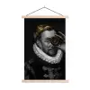 Willem van Oranje - Adriaen Thomasz - Goud - Lens textielposter latten blank klein -3d
