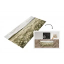 Illustratie - Landschap - Wit Keukenloper - keukenmat middel -3d