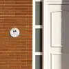 Bloemen - Beige - Modern Naambord Rond klein -sfeer3-rond-XS